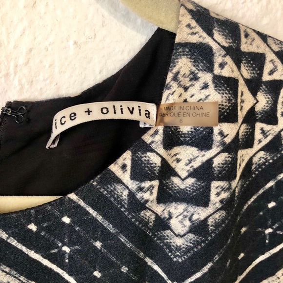 Alice + Olivia Geo Print Dress - Picture 7 of 8